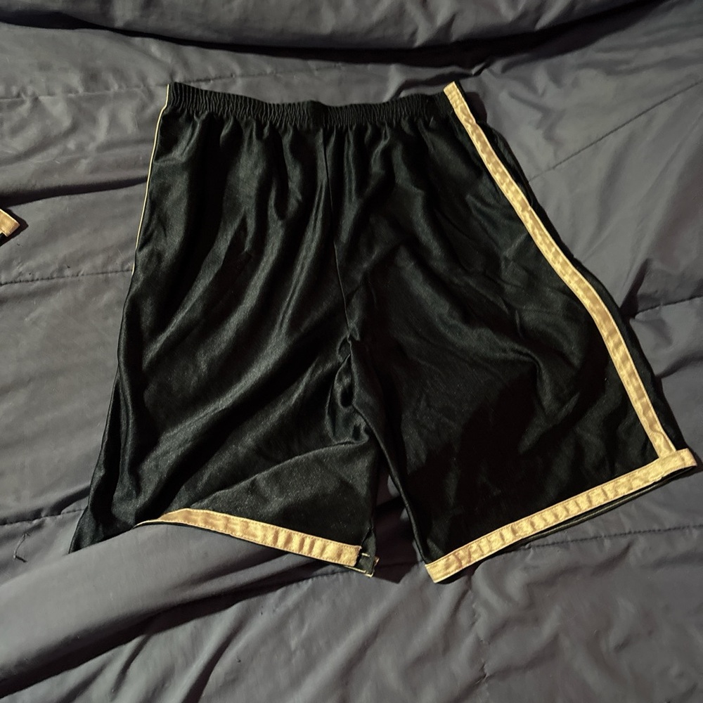 & Other Stories Black and Gold Athletic Shorts